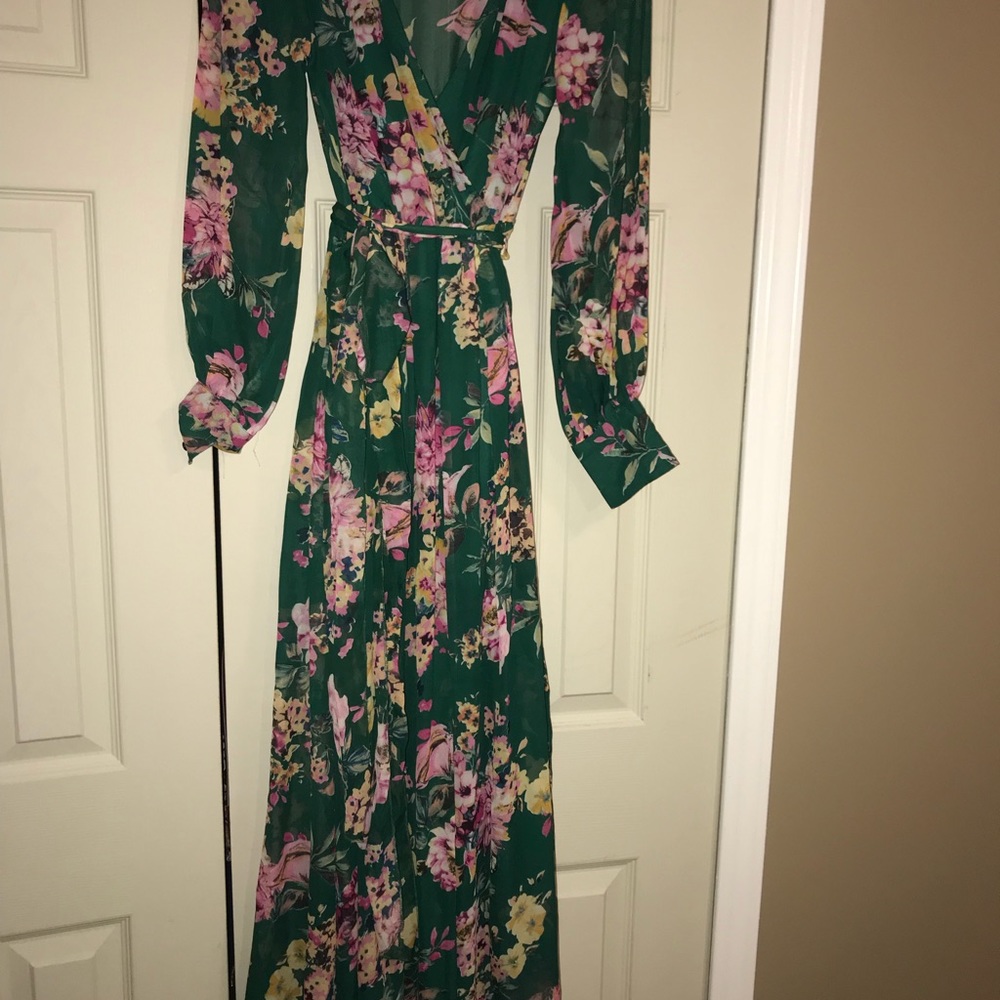 long sleeve maxi dress